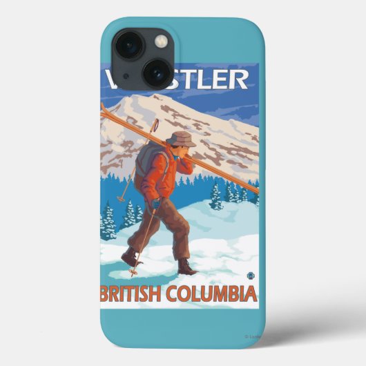 スキア運ズ・スノースキー – ウィスラー、BCカナダ Case-Mate iPhoneケース (裏面)
