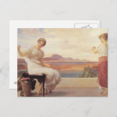 スキインヤーンの巻き取りファインアート ポストカード (正面/裏面)