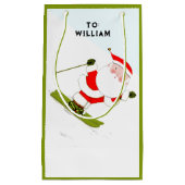 スキエおもしろいースキーホリデイ スモールペーパーバッグ (正面)