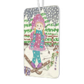 スキガールカスタム車の空気清浄機 カーエアーフレッシュナー (左)