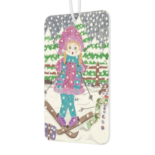 スキガールカスタム車の空気清浄機 カーエアーフレッシュナー (左)