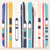 スキス スクエアペーパーコースター (正面)