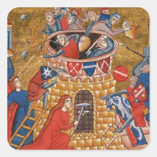 スキタイの女性は敵を包囲する スクエアシール (正面)