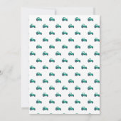 スキッチーグリーントラクターファームウィンドミル1st誕生日 招待状 (裏面)