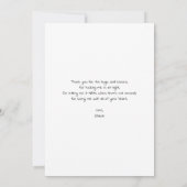 スキッチー黒と白の最高のパパEver サンキューカード (裏面)