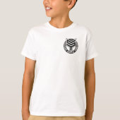 スキッドのスクーターのチーム服装- Tシャツの小さいロゴ Tシャツ (正面)