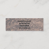 スキッドステアローダー | ブルドーザー | 汚れ スキニー名刺 (裏面)