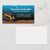 スキッドステア |建築ブループリント 名刺 (正面/裏面)