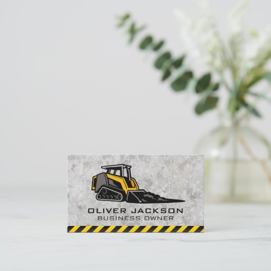 スキッドステア |建築名刺 名刺 (スタンド正面)