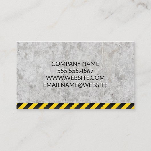 スキッドステア |建築名刺 名刺 (裏面)