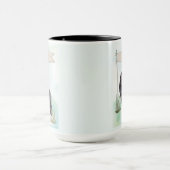 スキッパーキの水彩画カスタム名入り犬グッズ マグカップ (中央)