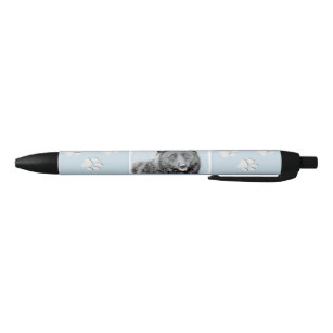 スキッパーキの絵画-かわいい元の犬の芸術 黒ボールペン