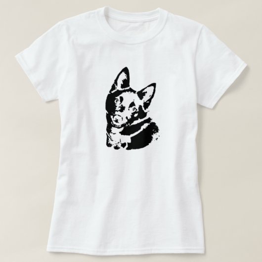 スキッパーキ犬の写真 Tシャツ (デザイン正面)
