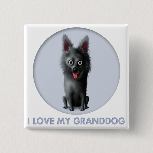 スキッパーキGranddog 缶バッジ (正面)