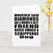 スキッパークドッグ最高のフレンドデザイン カード (黄色い花)