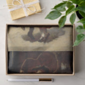 スキップするロープでジャンプする女の子 薄葉紙 (ギフト)