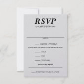 スキップカップルの食べ物の選択と歌の要求 出欠カード (正面)