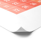 スキップ・カウント（数字1～12）ポスター ポスター (角)