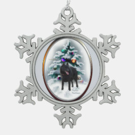 スキッペルケのクリスマス スノーフレークピューターオーナメント