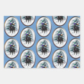 スキッペルケのクリスマス ラッピングペーパーシート (正面)