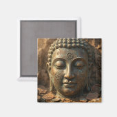 スキティの安らぎの顔 古代の知恵アート マグネット (正面/裏面)