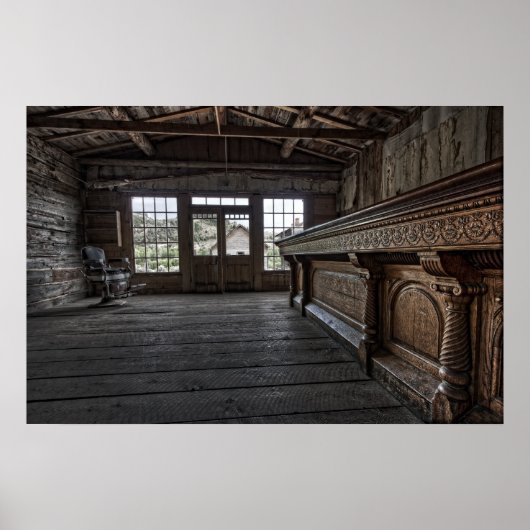 スキナーズサルーン – バンナック幽霊タウンモンタナ ポスター (正面)