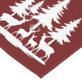 スキニーおもしろいパインツリーサマーハイキングキャンプ ショートテーブルランナー (コーナー)