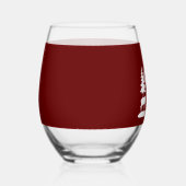 スキニーおもしろいパインツリーサマーハイキングキャンプ ステムなしワイングラス (右)