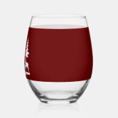 スキニーおもしろいパインツリーサマーハイキングキャンプ ステムなしワイングラス (左)