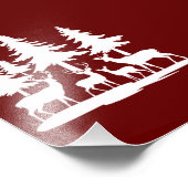 スキニーおもしろいパインツリーサマーハイキングキャンプ フォトプリント            (角)