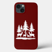 スキニーおもしろいパインツリーサマーハイキングキャンプ Case-Mate iPhoneケース (裏面)