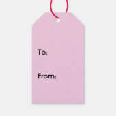 スキニーお洒落ブラックキャットピンク ギフトタグ (裏面)