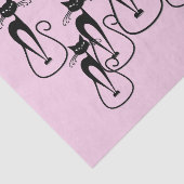 スキニーお洒落ブラックキャットピンク 薄葉紙 (詳細)