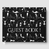 スキニーお洒落ホワイトキャットパーソナル文字背 ゲストブック (正面)