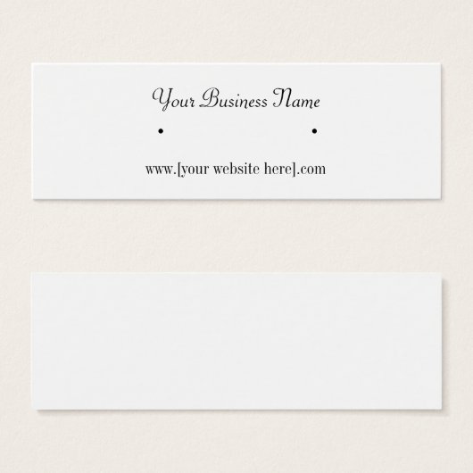 スキニーイヤリング名刺 (正面&裏面)