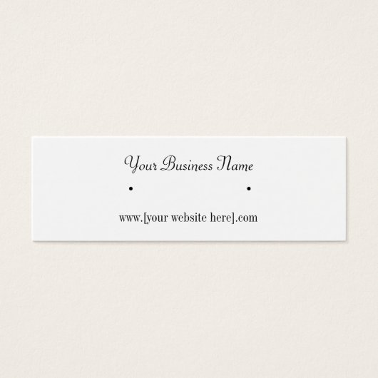 スキニーイヤリング名刺 (正面)