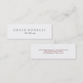 スキニーエレガント手書き名刺 スキニー名刺 (正面/裏面)