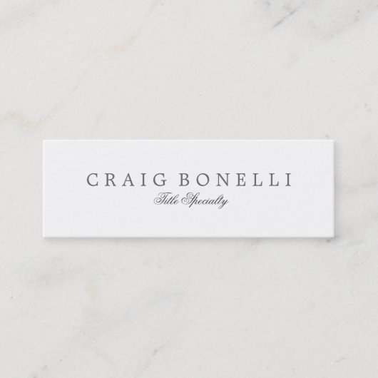 スキニーエレガント手書き名刺 スキニー名刺 (正面)