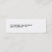 スキニーキュート白黒ベージュビジネスカード スキニー名刺 (裏面)