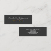 スキニーグレープロフェッショナルトレンディー名刺 スキニー名刺 (正面/裏面)