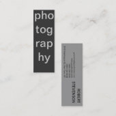 スキニーグレー写真の名刺 スキニー名刺 (正面/裏面)