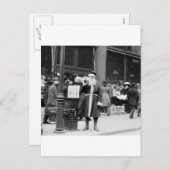 スキニーサンタ、1900年代初期 シーズンポストカード (正面/裏面)