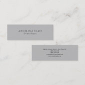 スキニーシルバーグレーヴィンテージプロフェッショナル スキニー名刺 (正面/裏面)