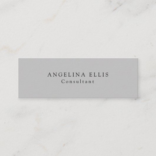 スキニーシルバーグレーヴィンテージプロフェッショナル スキニー名刺 (正面)