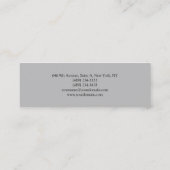 スキニーシルバーグレーヴィンテージプロフェッショナル スキニー名刺 (裏面)