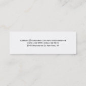 スキニーシンプルミニマリストコンサルタント名刺 スキニー名刺 (裏面)