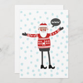 スキニージーンズのサンタ シーズンカード (正面/裏面)