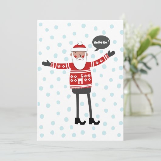 スキニージーンズのサンタ シーズンカード (スタンド正面)