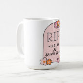 スキニージーンズの墓石 コーヒーマグカップ (正面左)