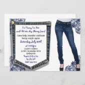 スキニージーンズ離婚パーティーの招待状 招待状 (正面/裏面)